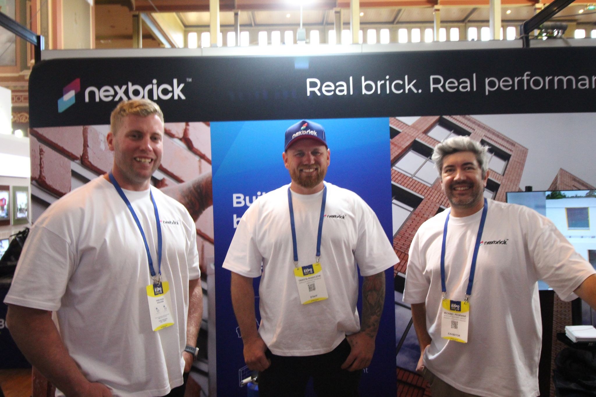 The Nexbrick team at the Bowens Expo stand