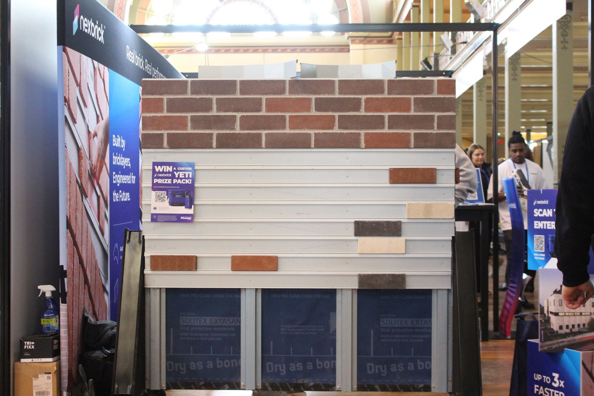 Real brick facings and the exposed Nexbrick rail system